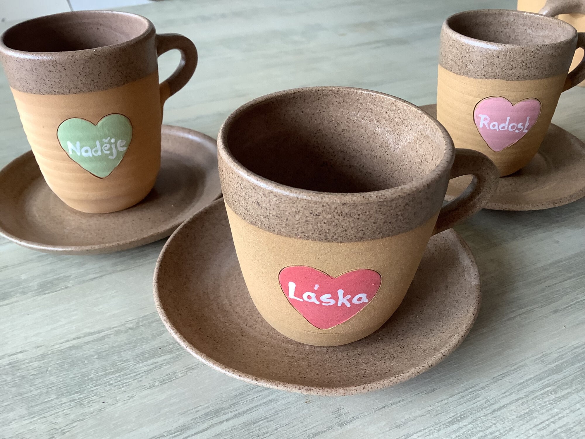 Kafe espresso hrnek hrníčky keramika keramikaandee nádobí andreaabrahamova Láska