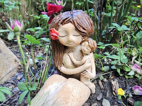 dívka víla mateřství holčička dítě něžnost keramika andee
