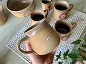 hrnek mandala na čaj velký keramika keramikaandee květ