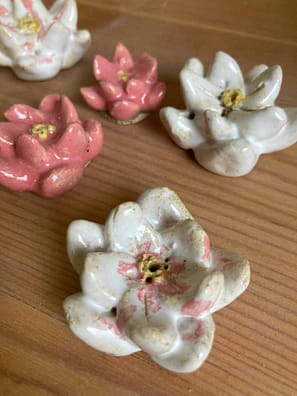 Leknin květ keramika keramikaandee lotos