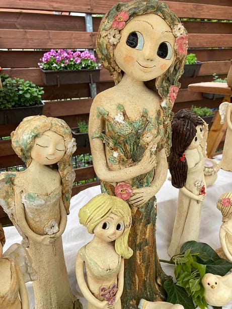 víla keramika socha dekorace figura dívka panenka keramikaandee andreaabrahamova